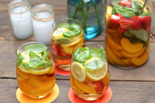 NEW Recipe: Strawberry Peach Basil Spritzer ๐๐