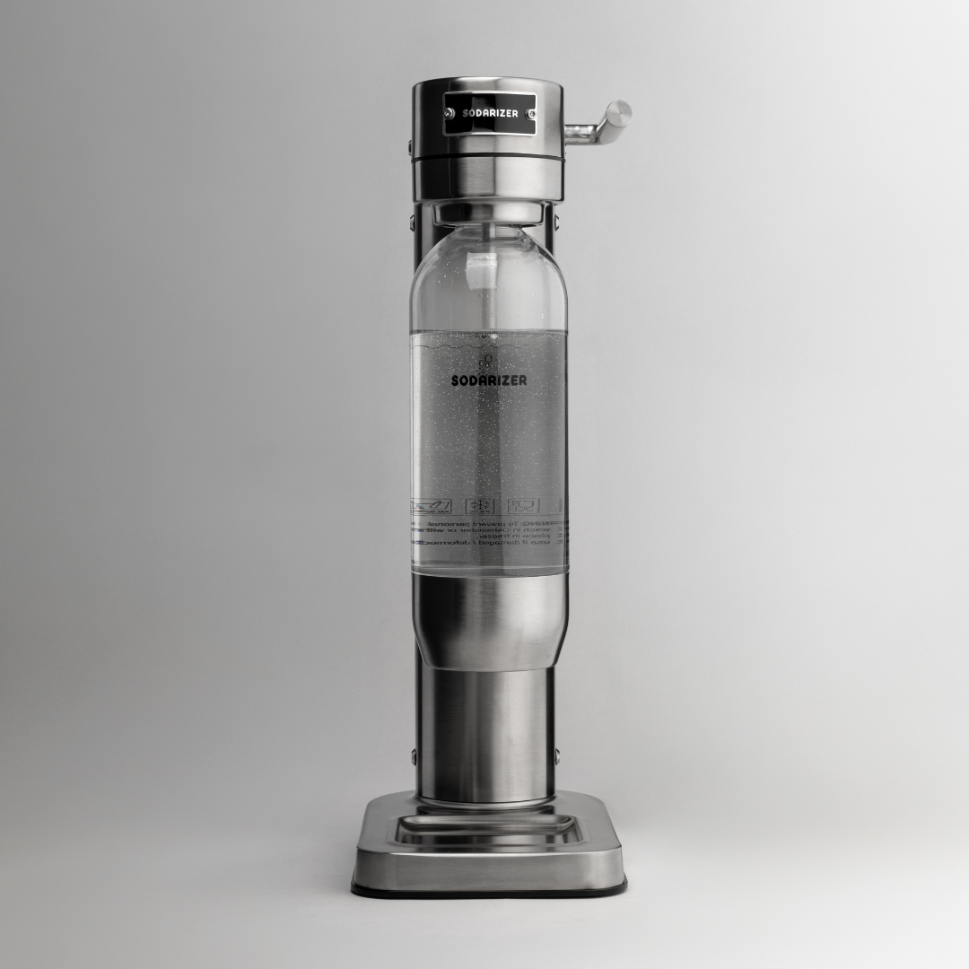 Sodarizer STEEL: Soda and Seltzer Water Maker