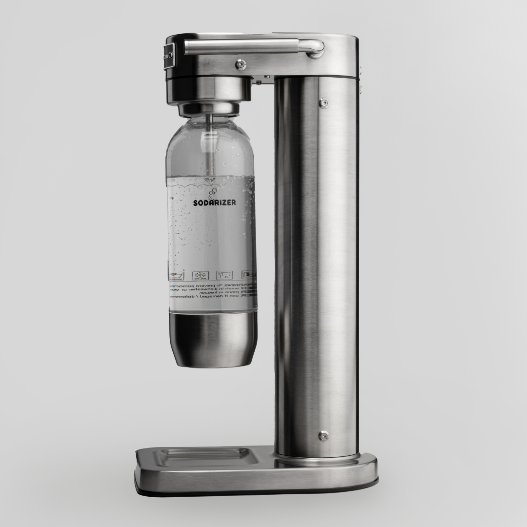Sodarizer STEEL: Soda and Seltzer Water Maker
