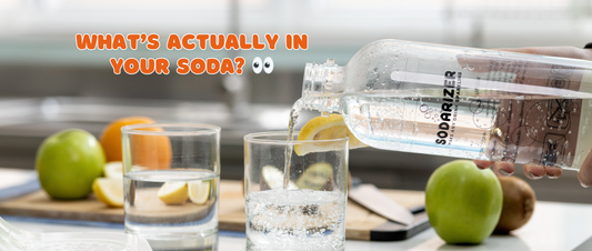 Control the fizz, flavor, and sweetness with Sodarizer.