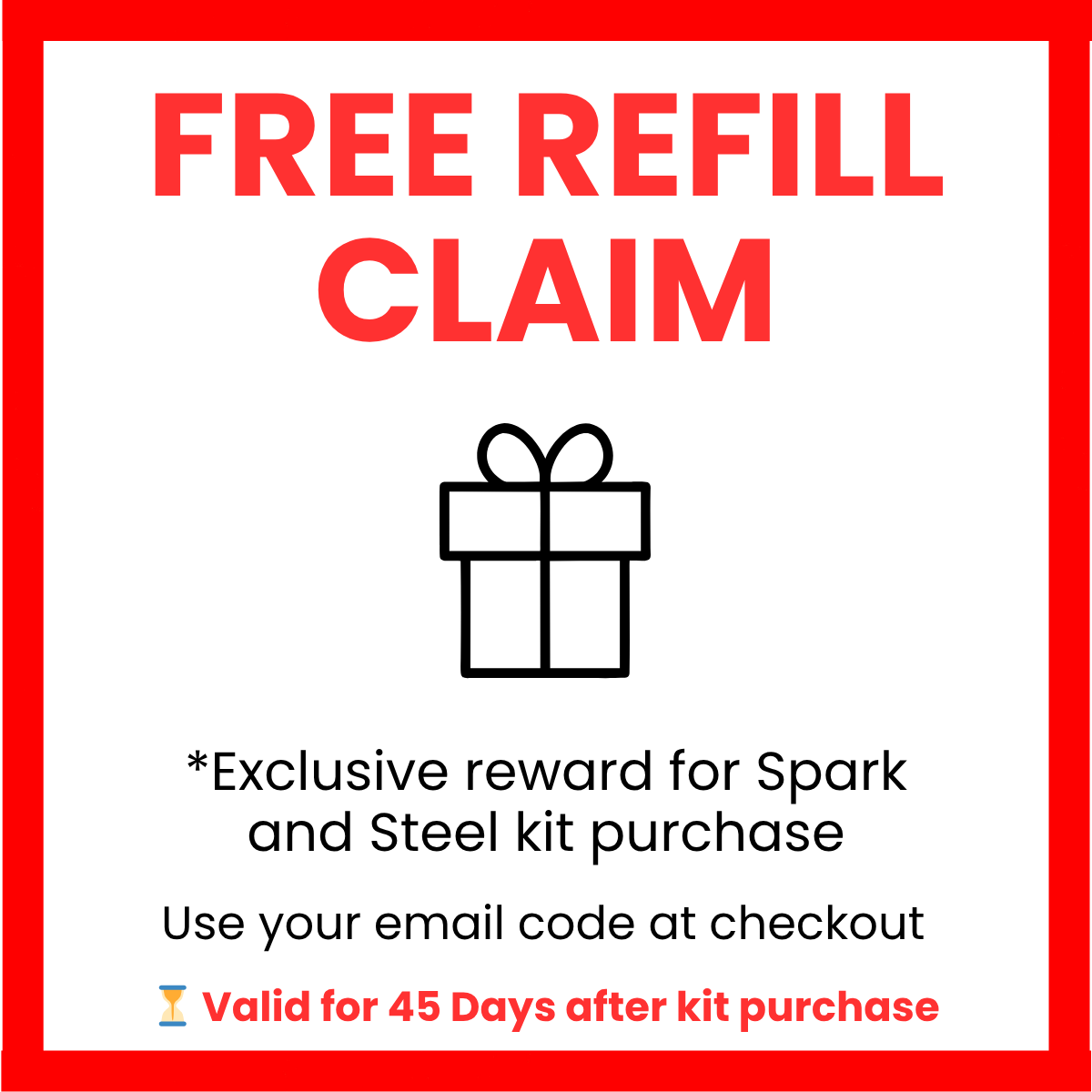 Starter Kit Refill Claim (1 CO₂ Tank)
