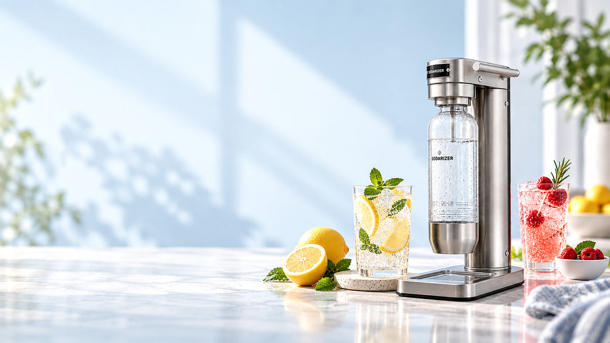 Sunlit SODARIZER Sparkling Kitchen Scene